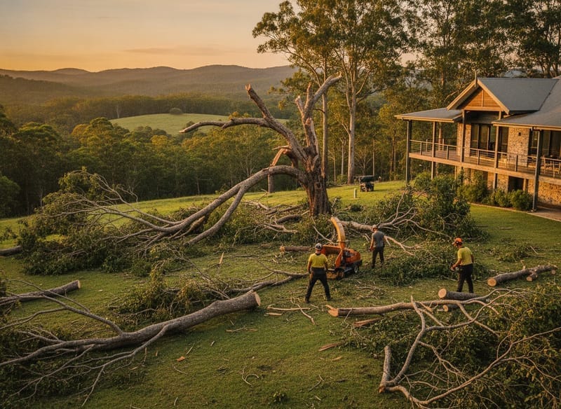 Storm Damage Tree Removal performed by Launceston Arborist in the Launceston