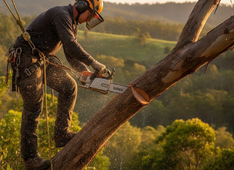 Tree Lopping performed by Launceston Arborist in the Launceston